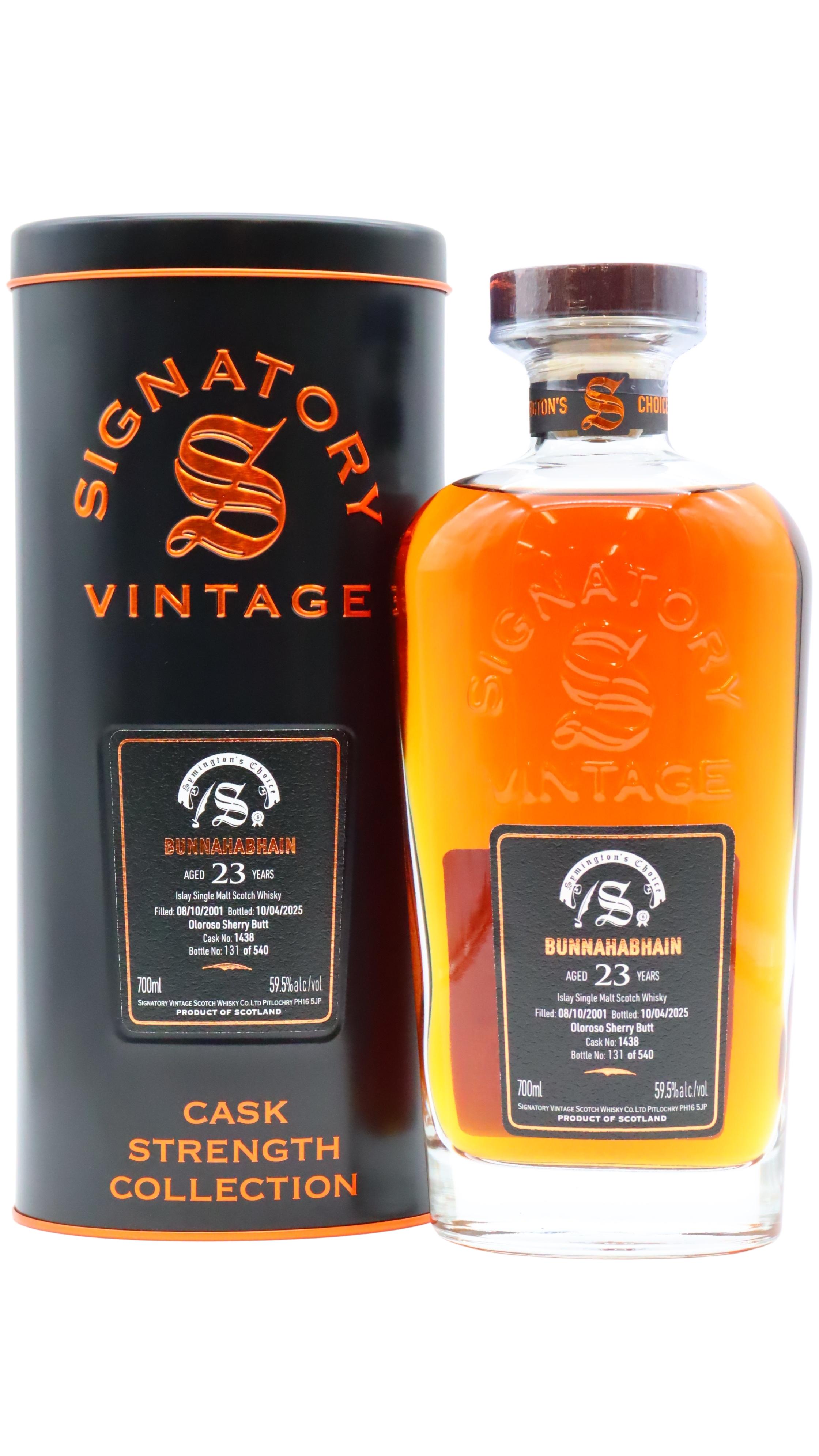 Bunnahabhain - Signatory Vintage Symington’s Choice Single Cask #1438 2001 23 year old Whisky