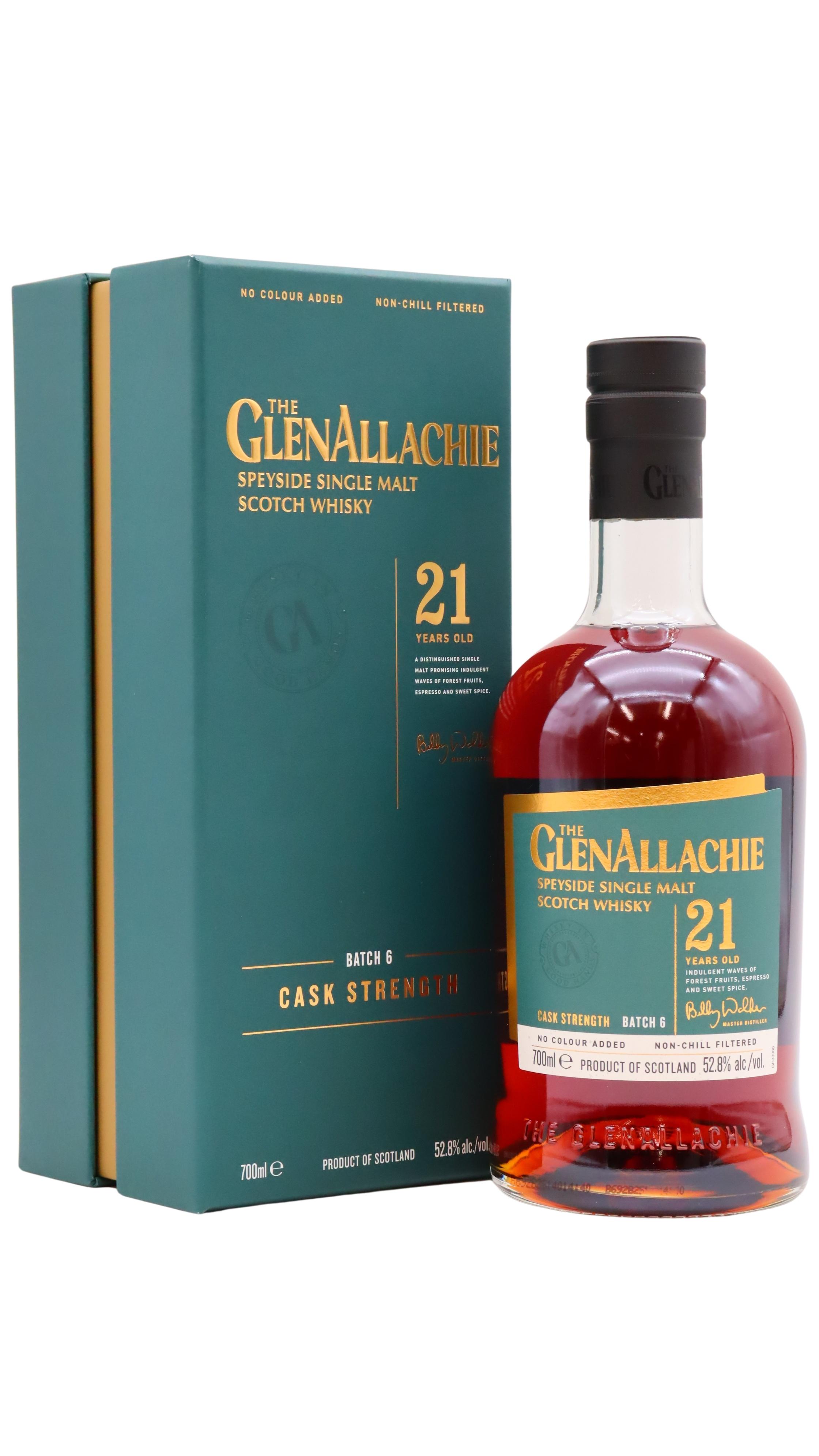 Glenallachie Cask Strength Batch #6 Single Malt Scotch 21 Year Old Whisky