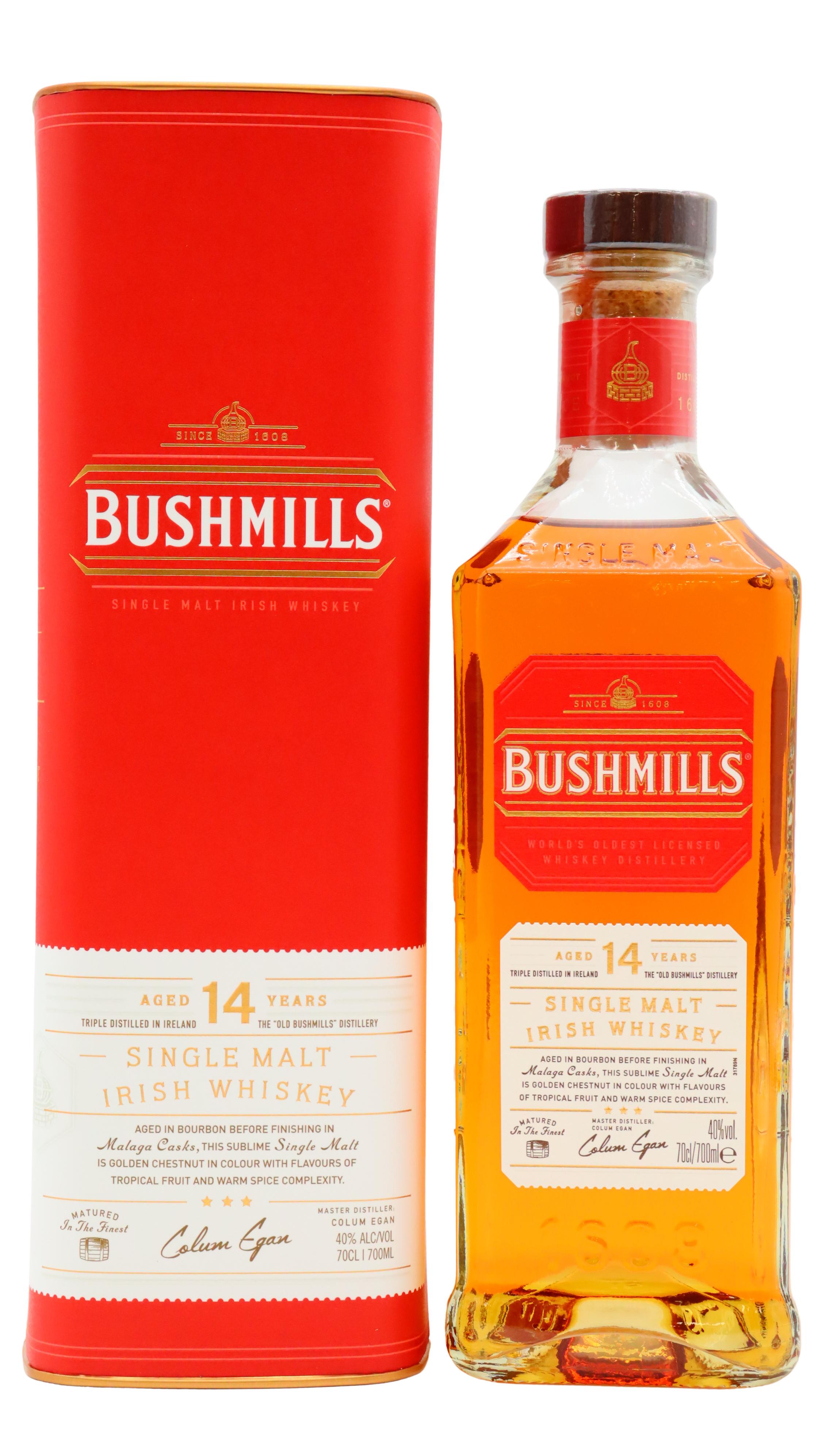 Bushmills Irish Single Malt 14 Year Old Whiskey