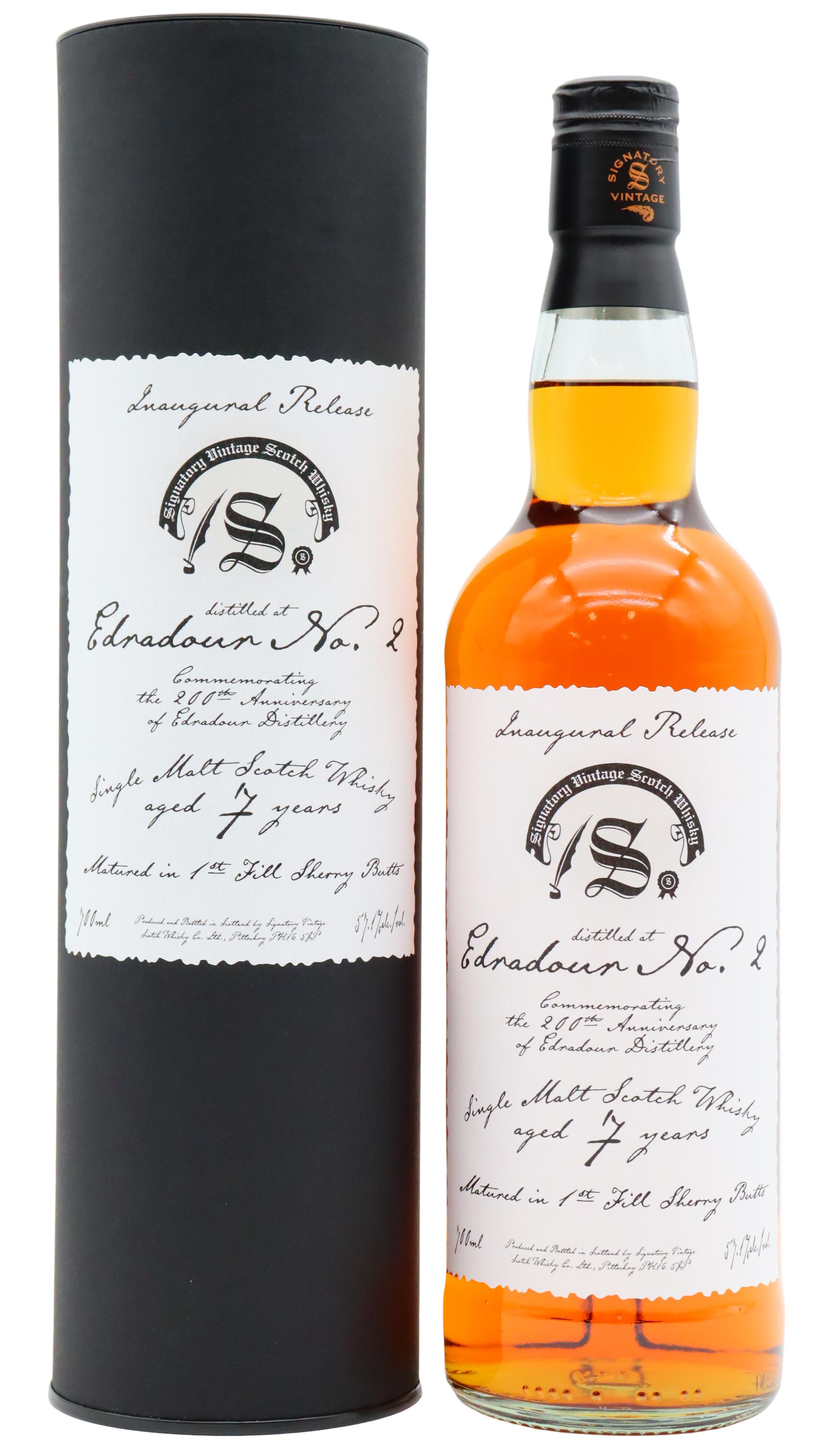 Edradour Signatory Vintage - 200th Anniversary No. 2 Inaugu 2018 7 year old Whisky