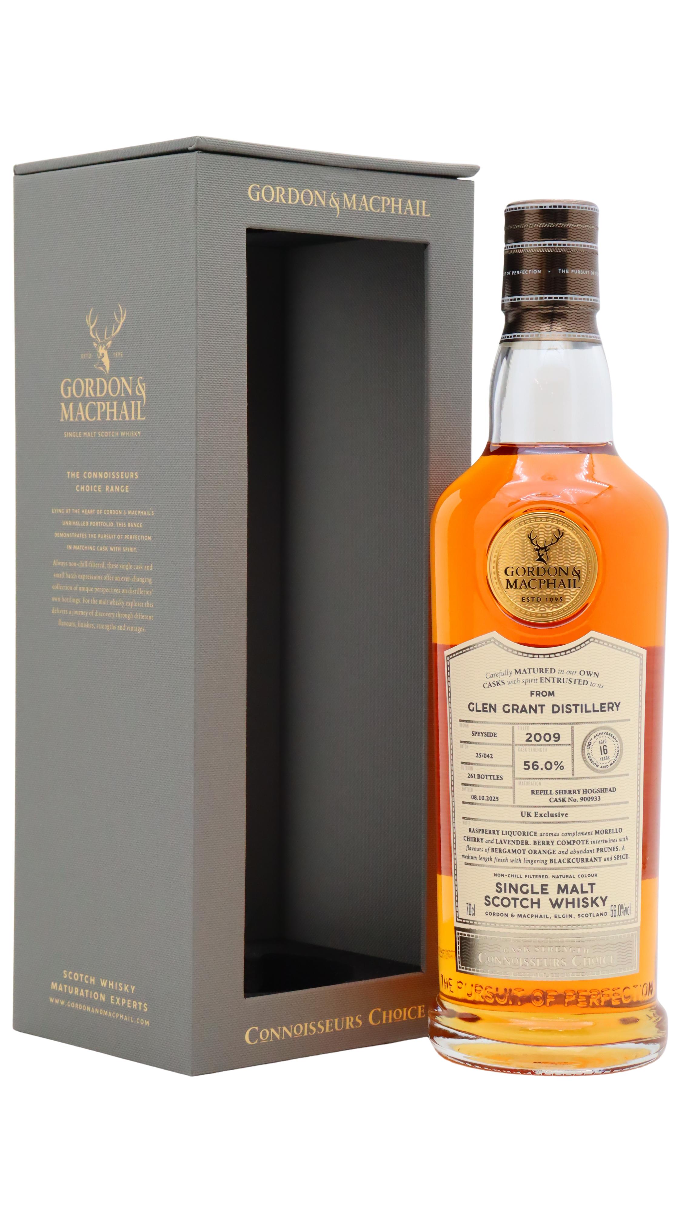 Glen Grant Connoisseurs Choice Single Cask #900933 2009 16 Year Old Whisky