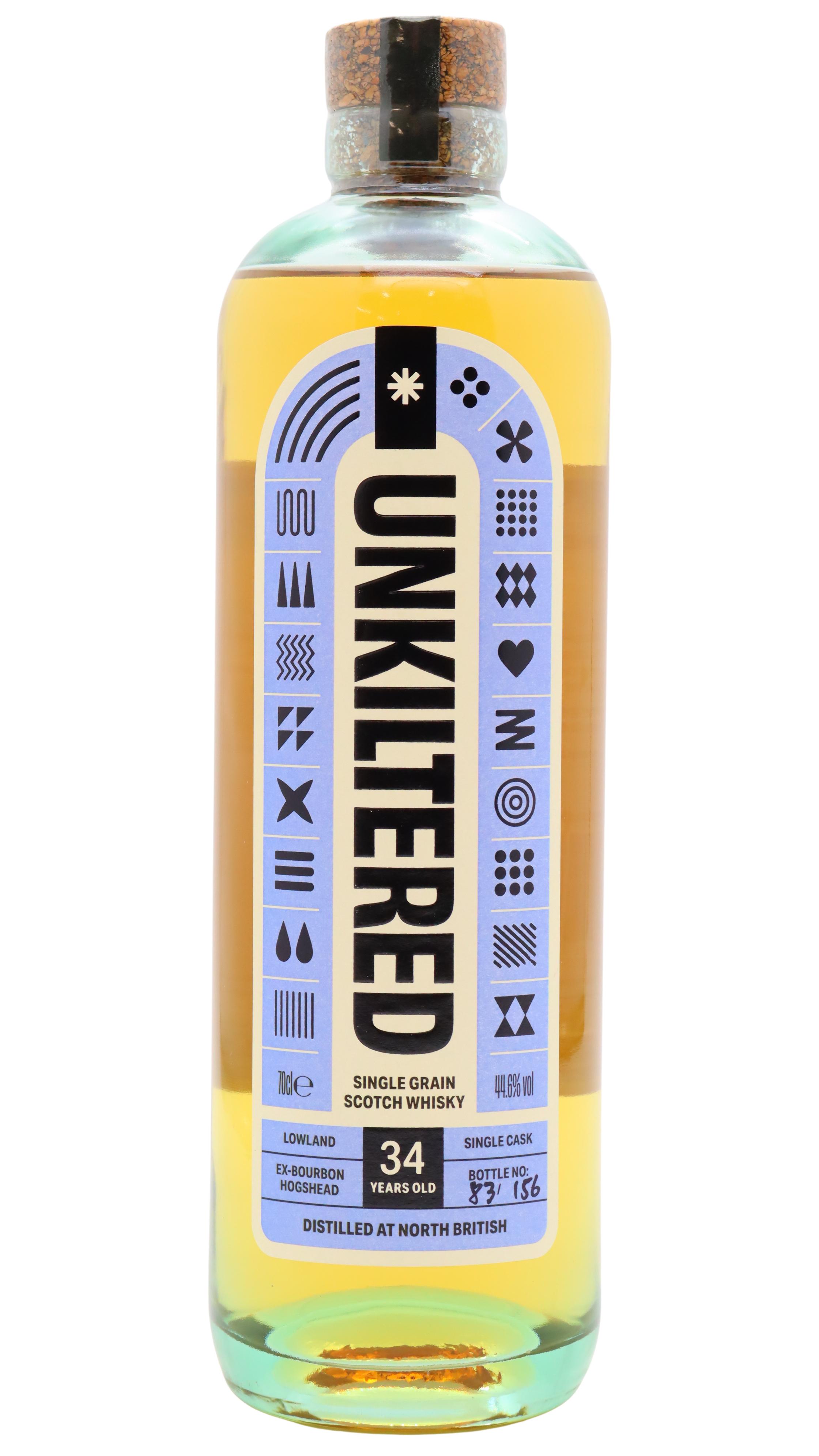 North British Grain The Old Sweetheart Unkiltered Single Cask Single G 34 Year Old Whisky