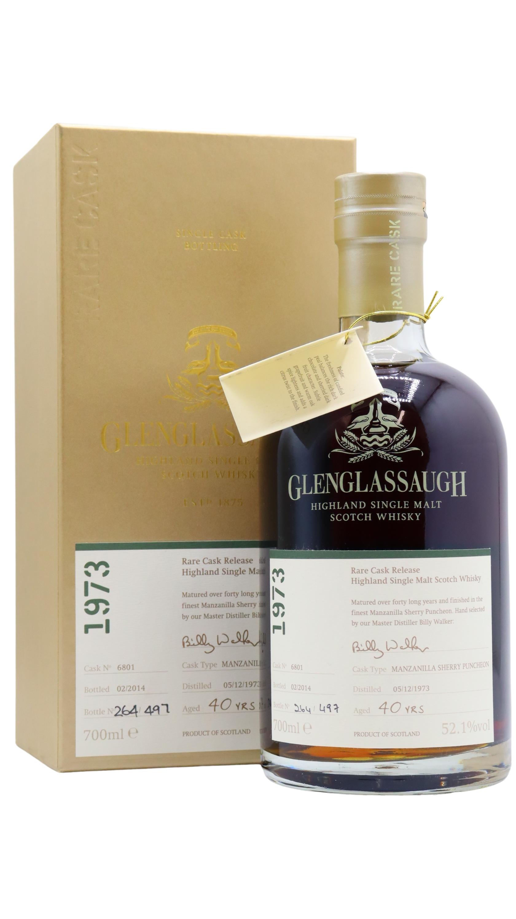 Glenglassaugh Rare Cask Release #6801 1973 40 Year Old Whisky