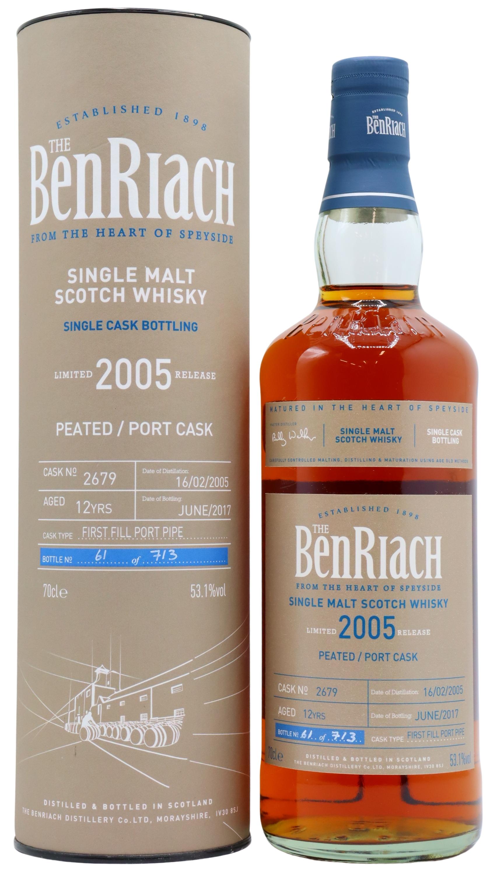 Benriach Single Cask #2679 2005 12 Year Old Whisky