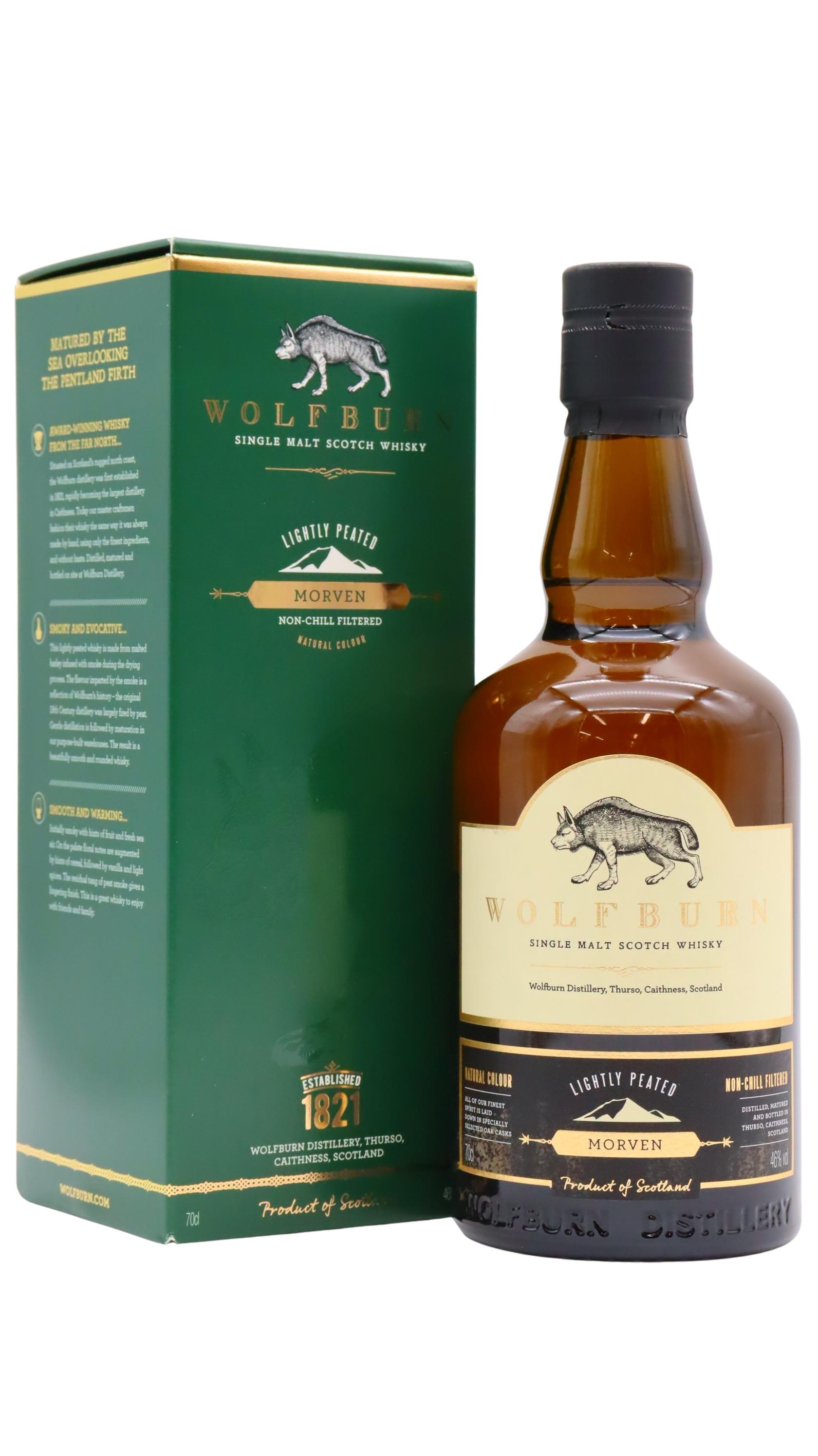 Wolfburn Morven Lightly Peated Highland Single Malt Scotch Whisky