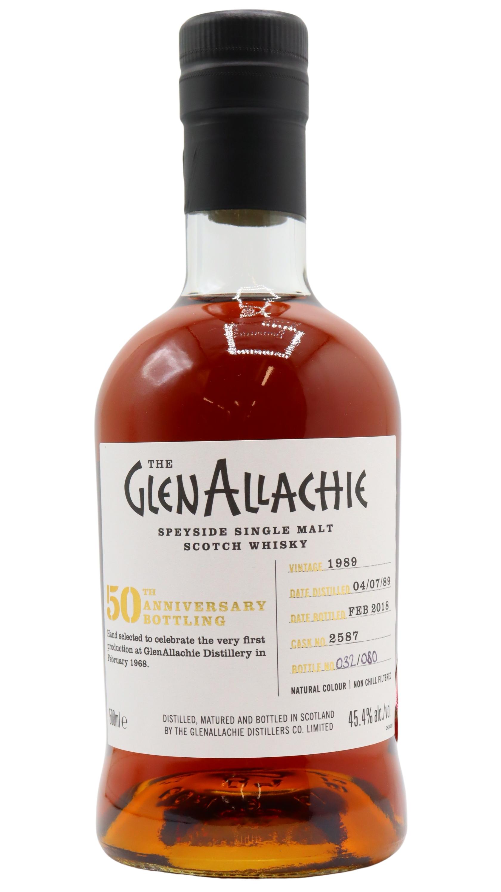 Glenallachie 50Th Anniversary Single Cask #2587 1989 28 Year Old Whisky