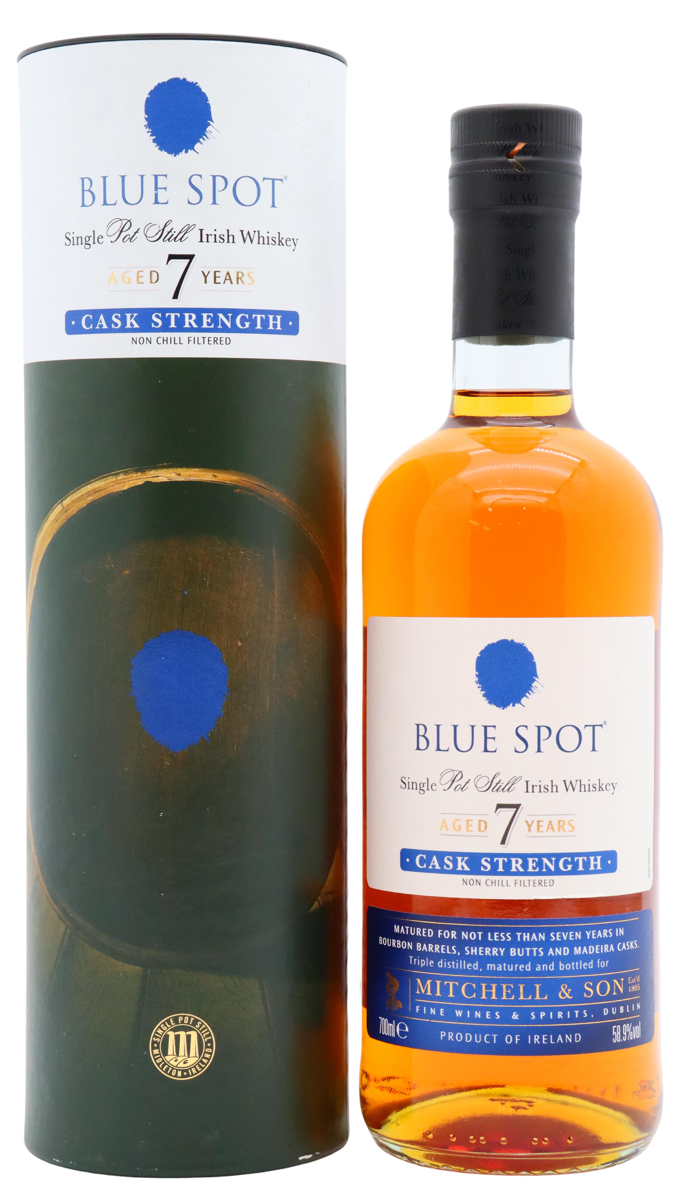 Blue Spot Cask Strength Single Irish Pot Still Batch #2 7 Year Old Whiskey