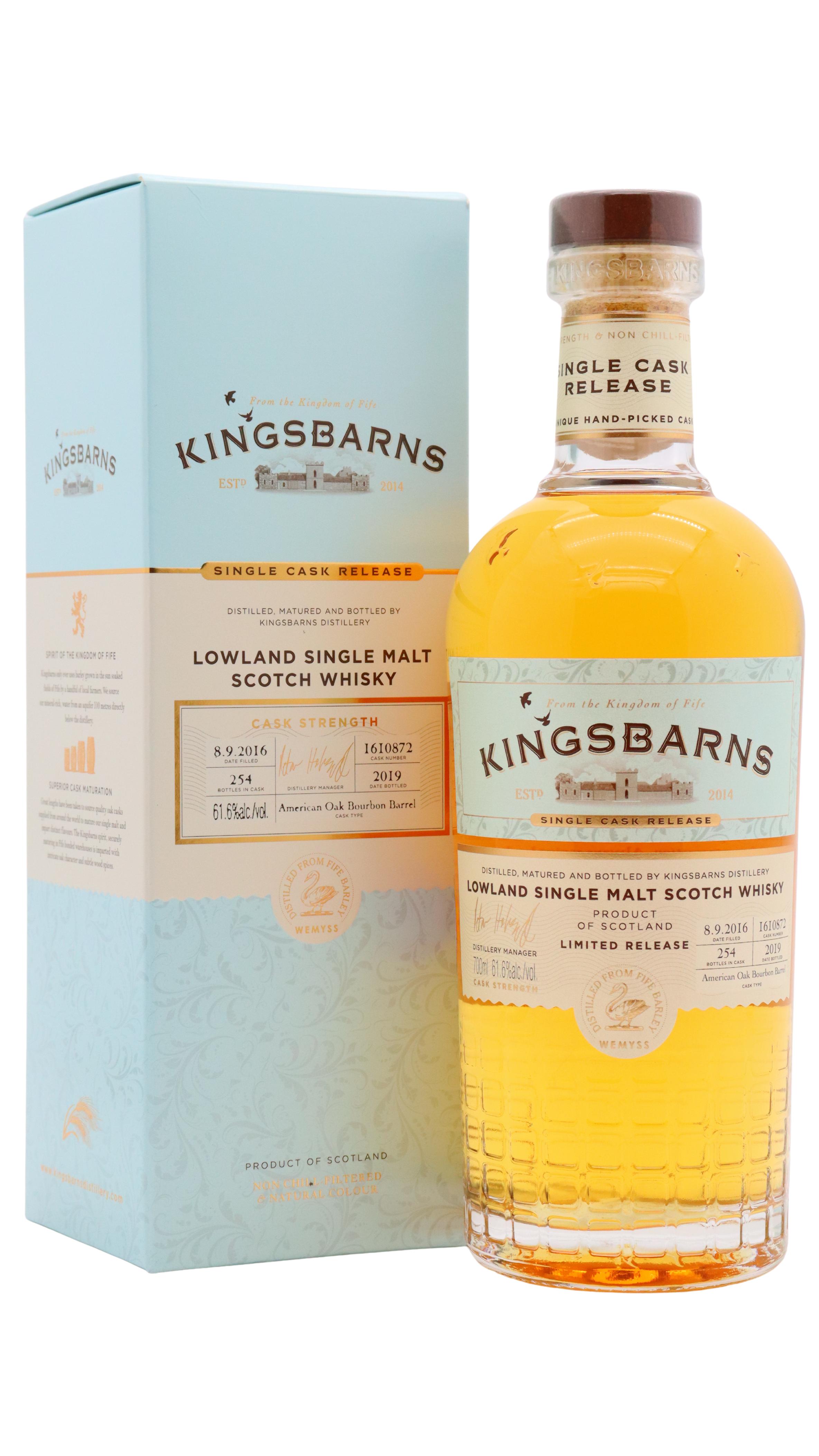 Kingsbarns Single Cask #1610872 2016 3 Year Old Whisky