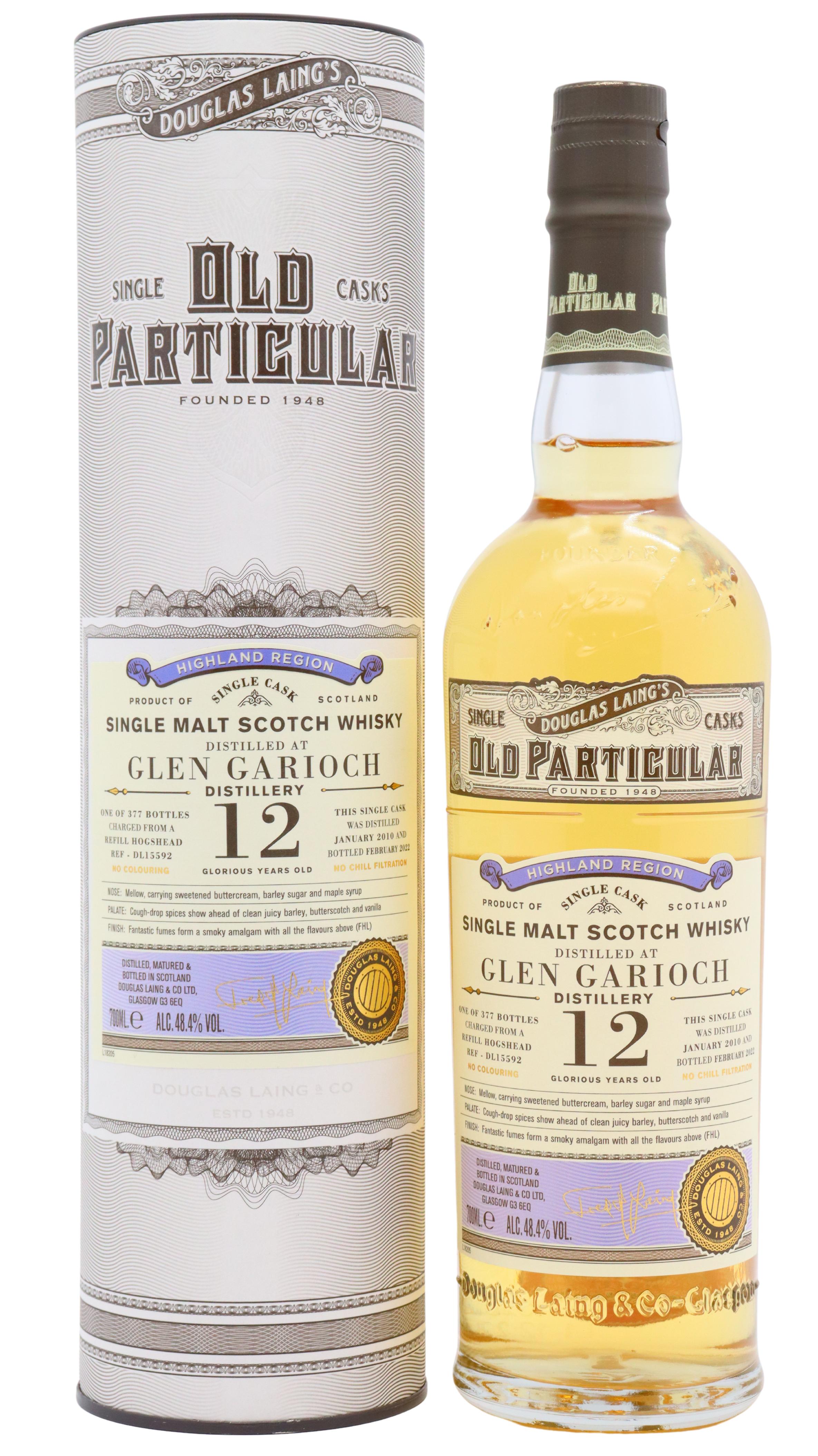 Glen Garioch Old Particular Single Cask #15592 2010 12 Year Old Whisky