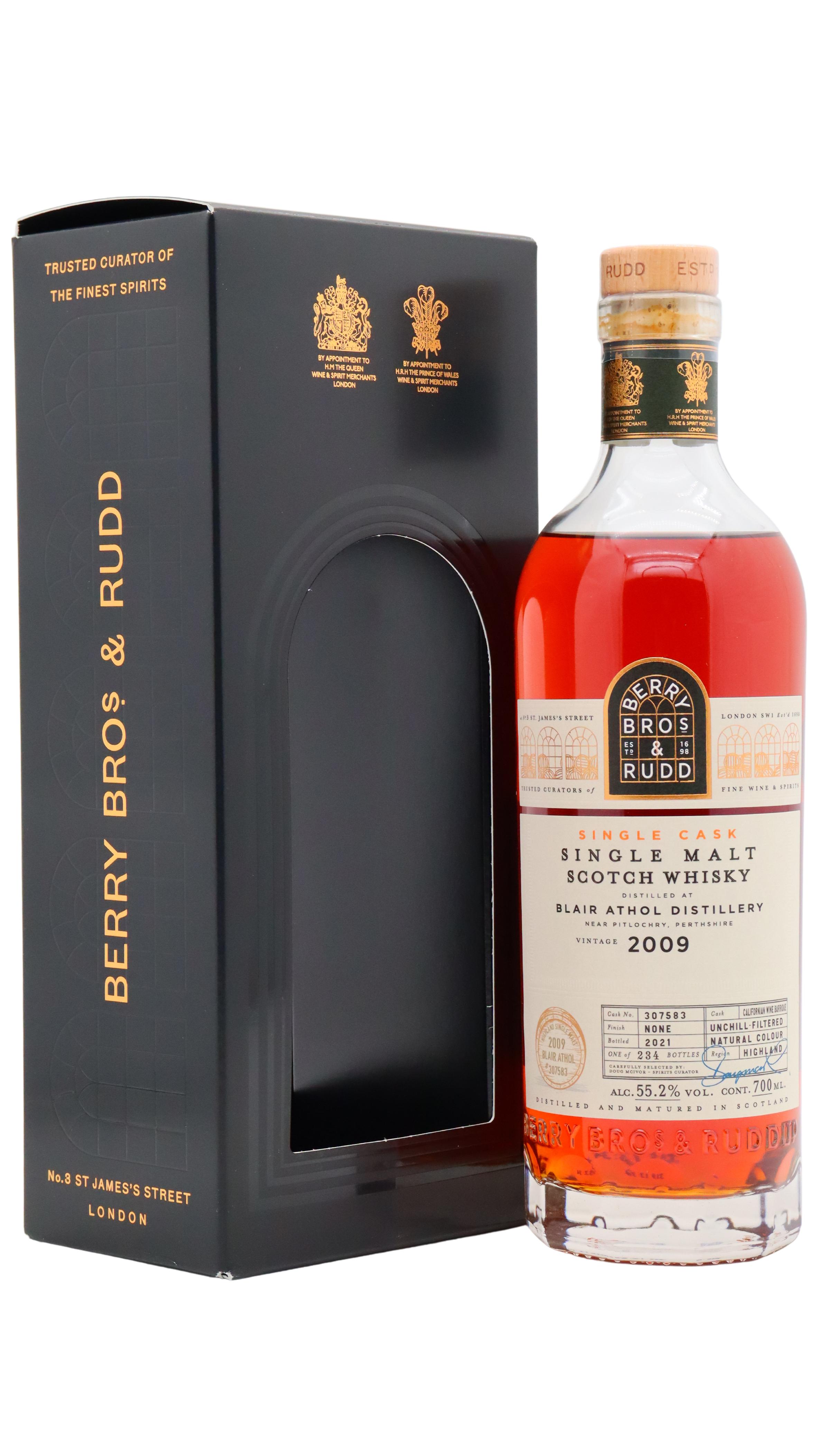 Blair Athol Red Berry Bros & Rudd - Single Cask #307583 2009 12 Year Old Whisky