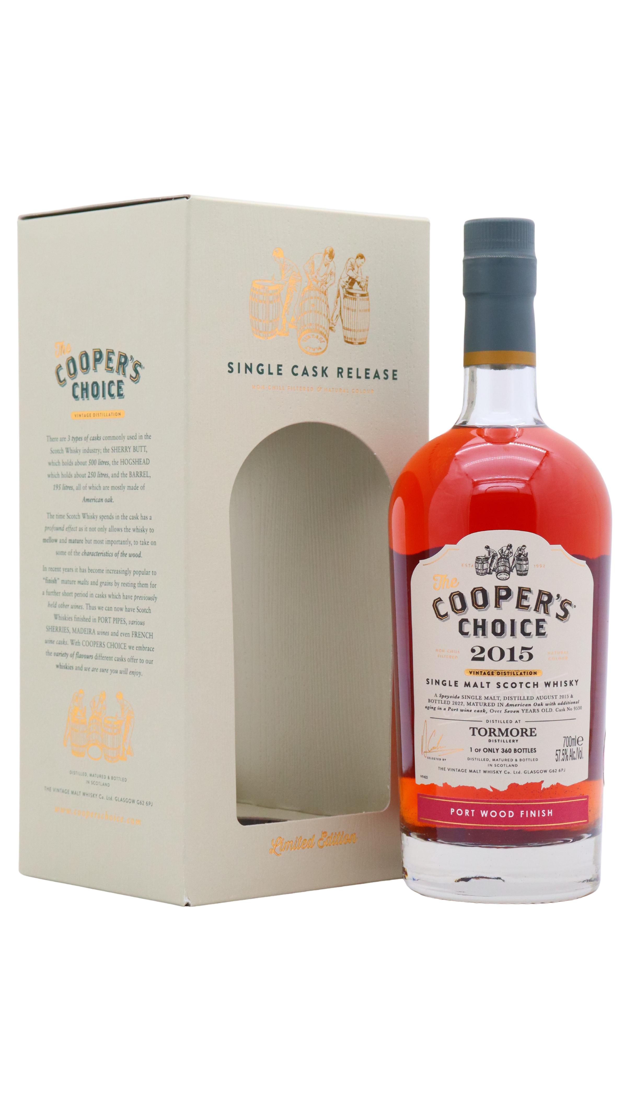 Tormore Cooper's Choice - Single Port Cask #9530 2015 7 Year Old Whisky