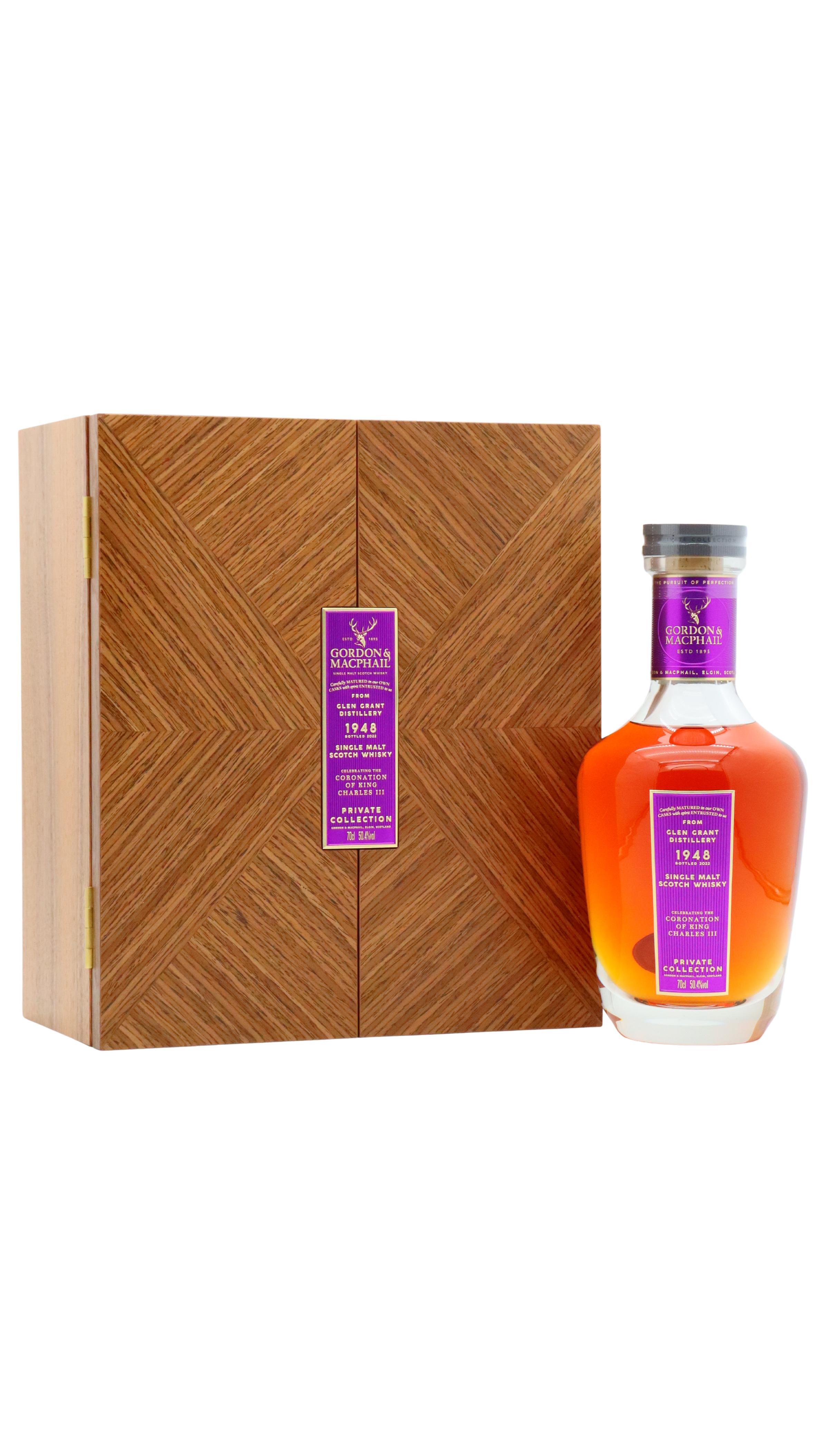 Glen Grant King Charles Iii Coronation Gordon & Macphail Priv 1948 74 Year Old Whisky