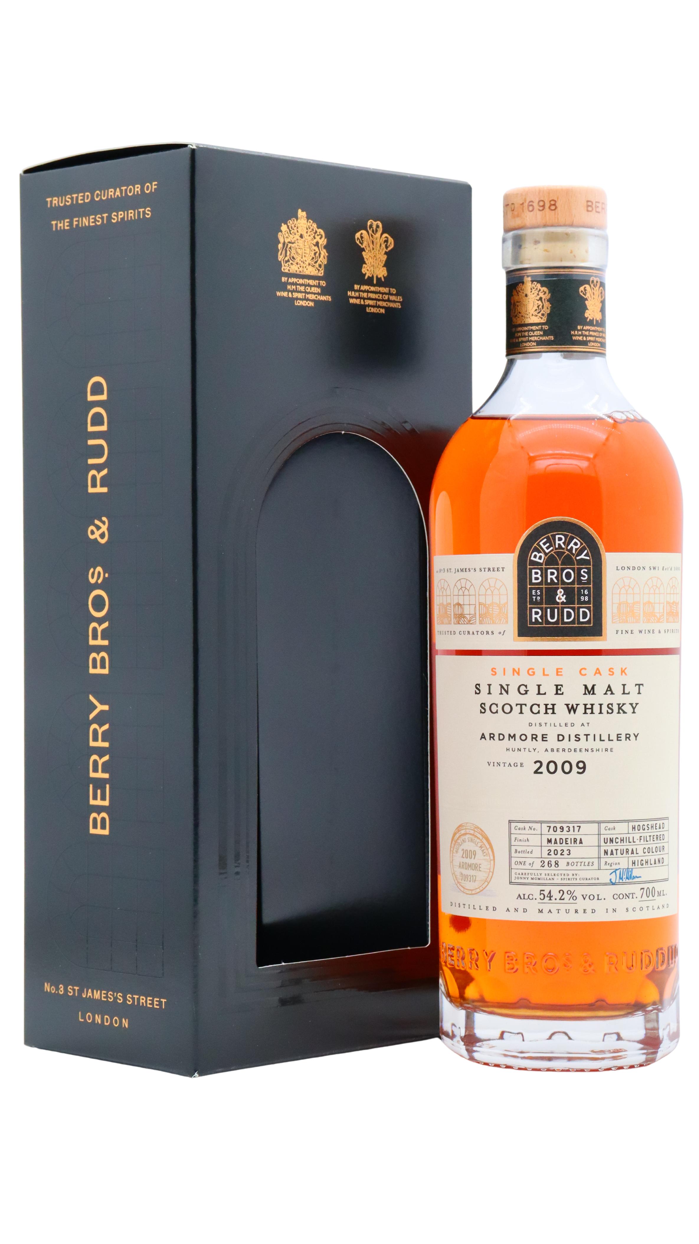 Ardmore Berry Bros & Rudd - Single Madeira Wine Cask #7093 2009 14 Year Old Whisky