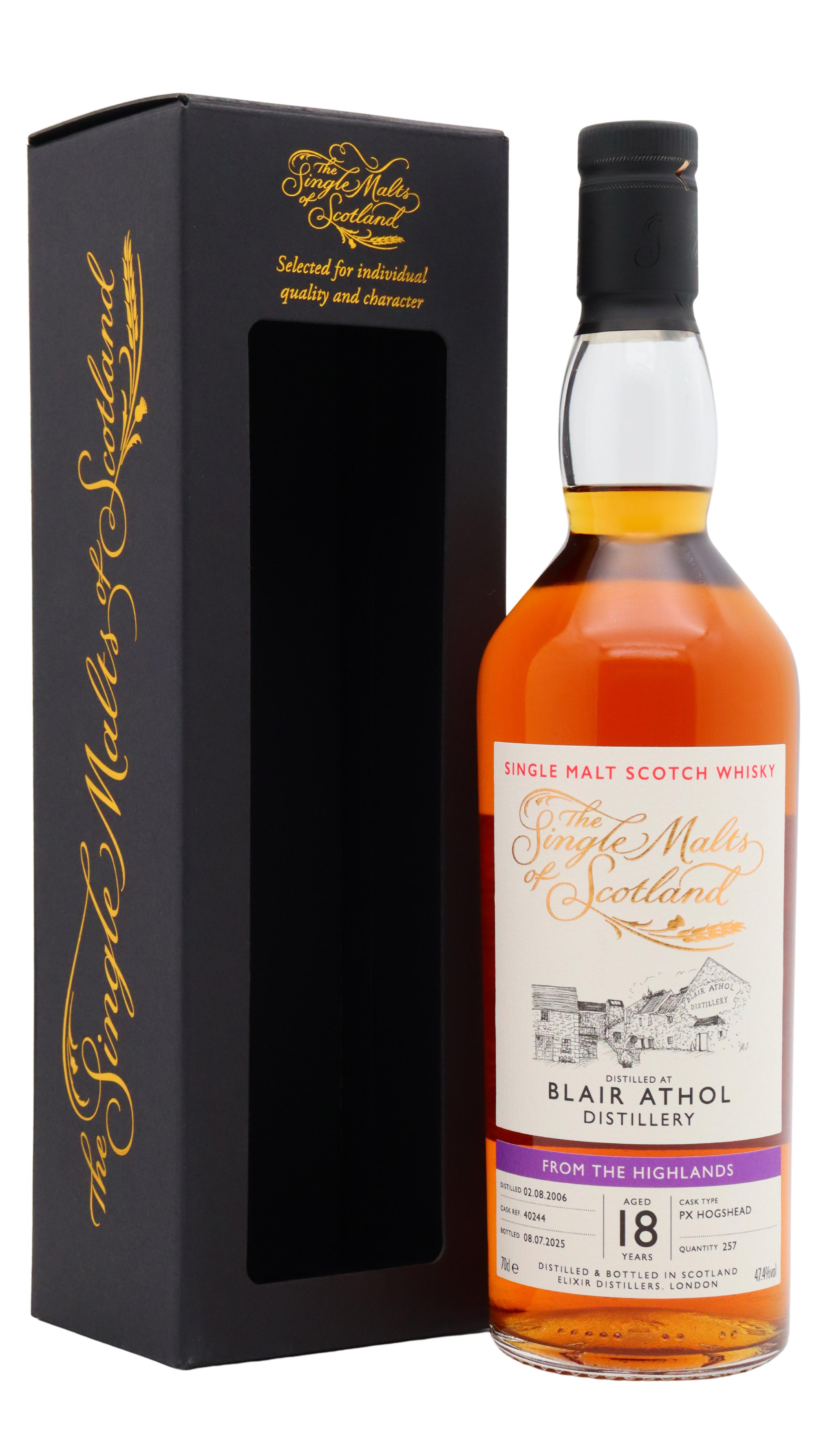Blair Athol Single Malts Of Scotland Single Px Sherry Cask #40 2006 18 Year Old Whisky