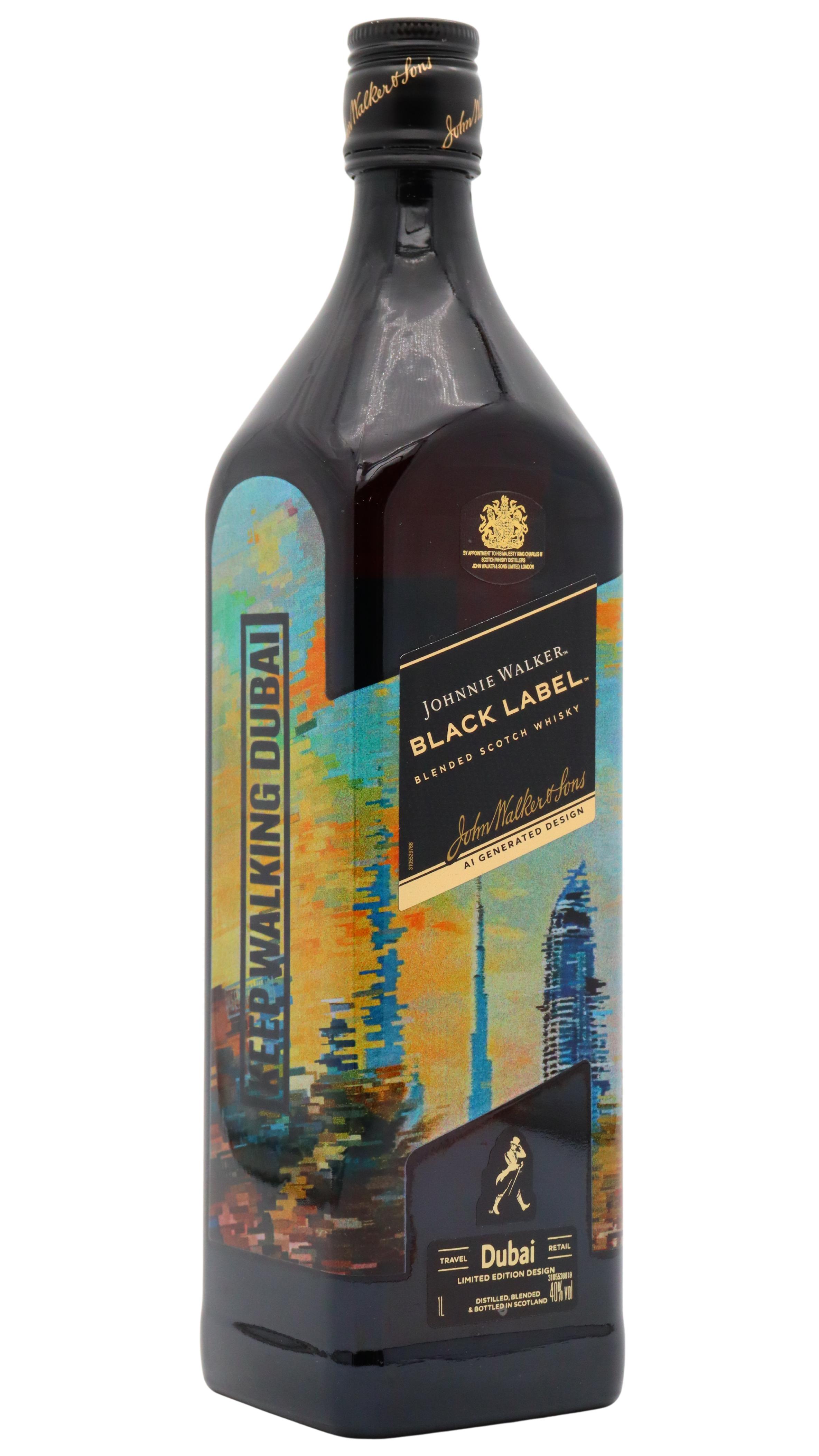 Johnnie Walker Black Label Dubai Limited Edition Ai Design Blende 12 Year Old Whisky