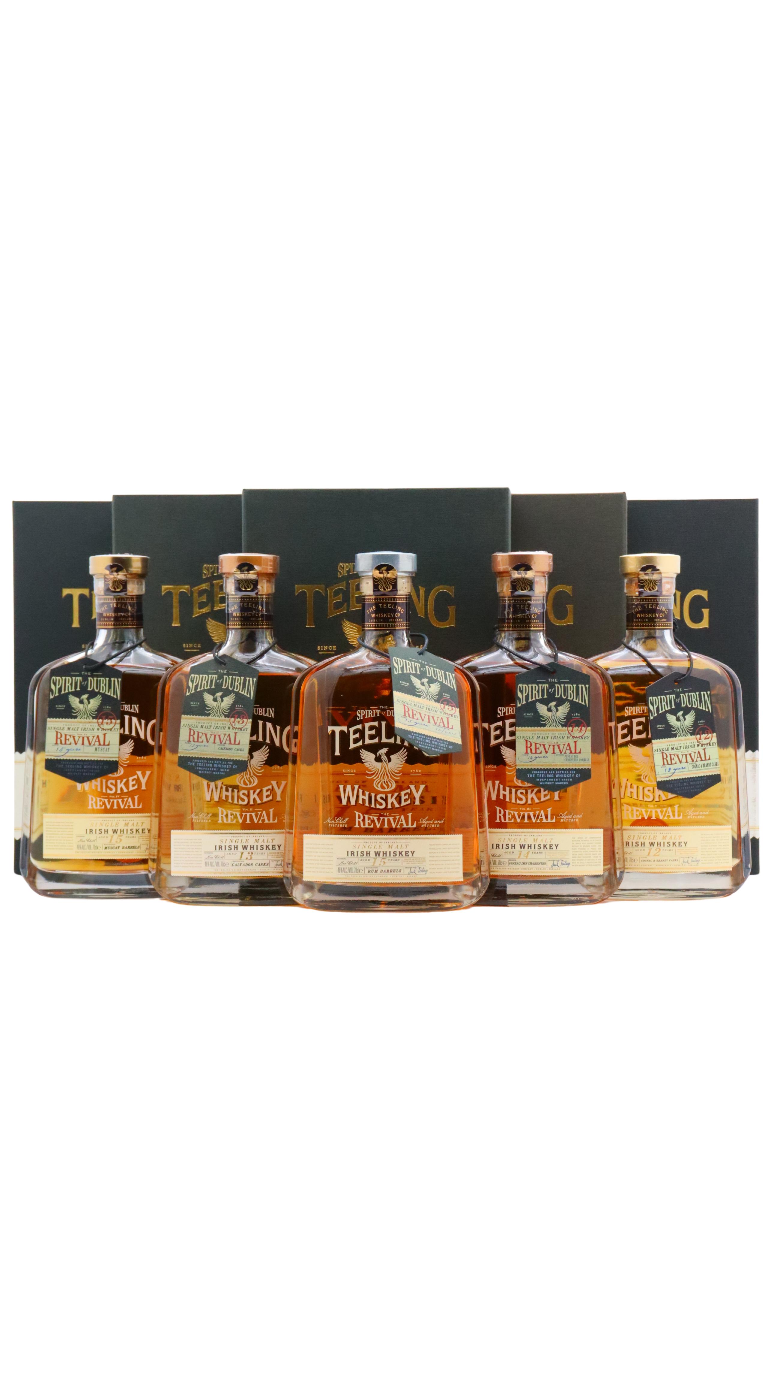 Teeling Revival I - V Complete Collection Single Malt Iris Whiskey