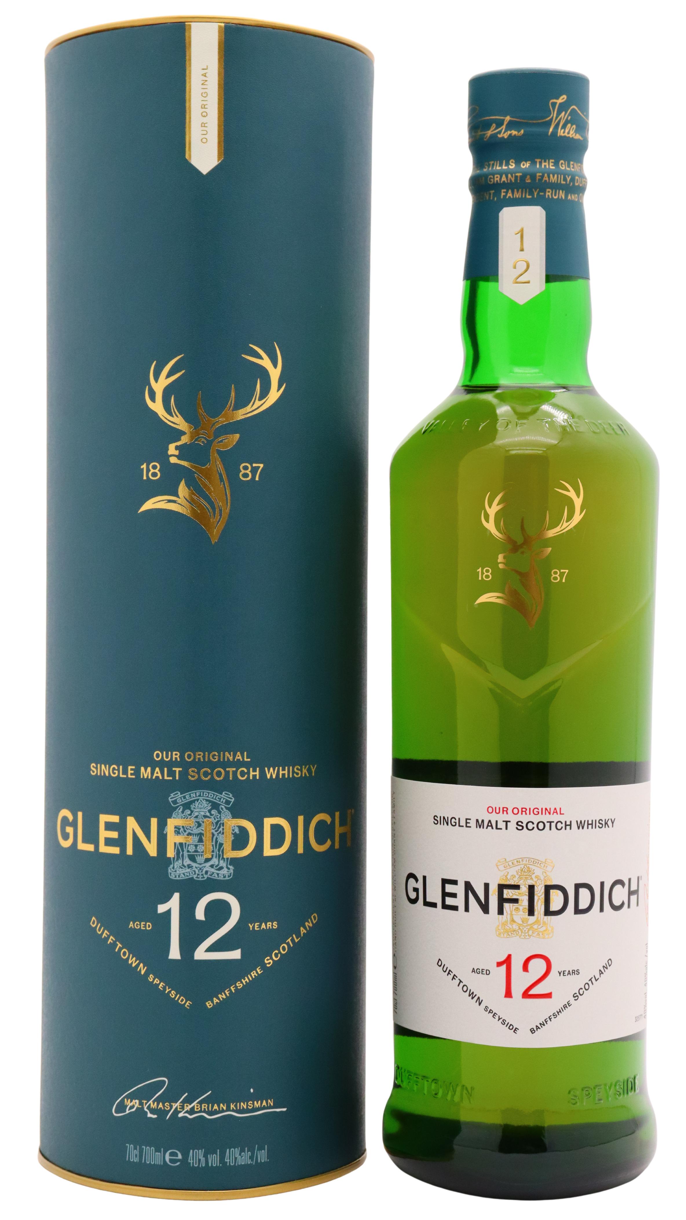 Glenfiddich Speyside Single Malt Scotch 12 Year Old Whisky