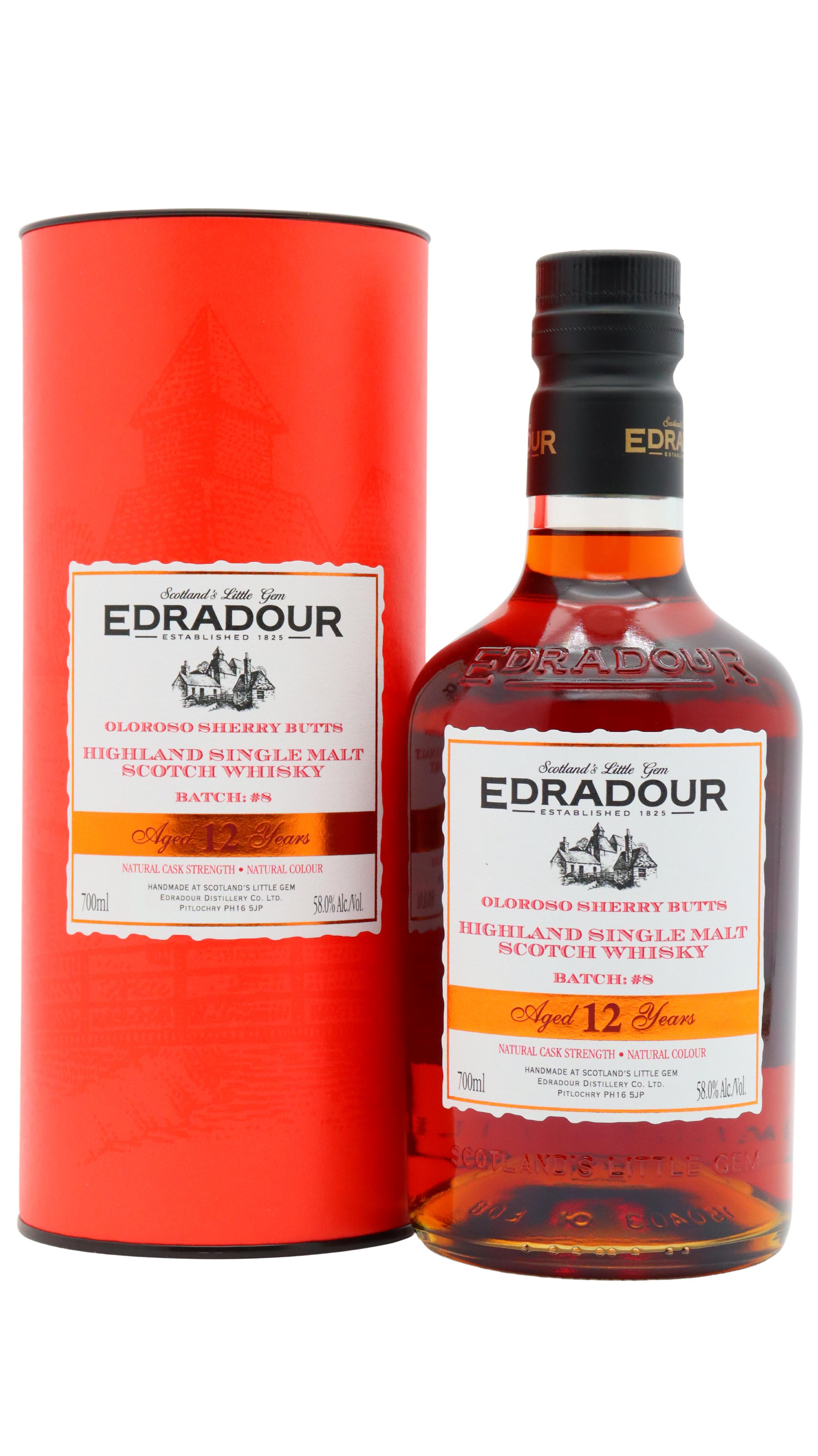 Edradour Cask Strength Batch #8 Single Malt Scotch 12 Year Old Whisky