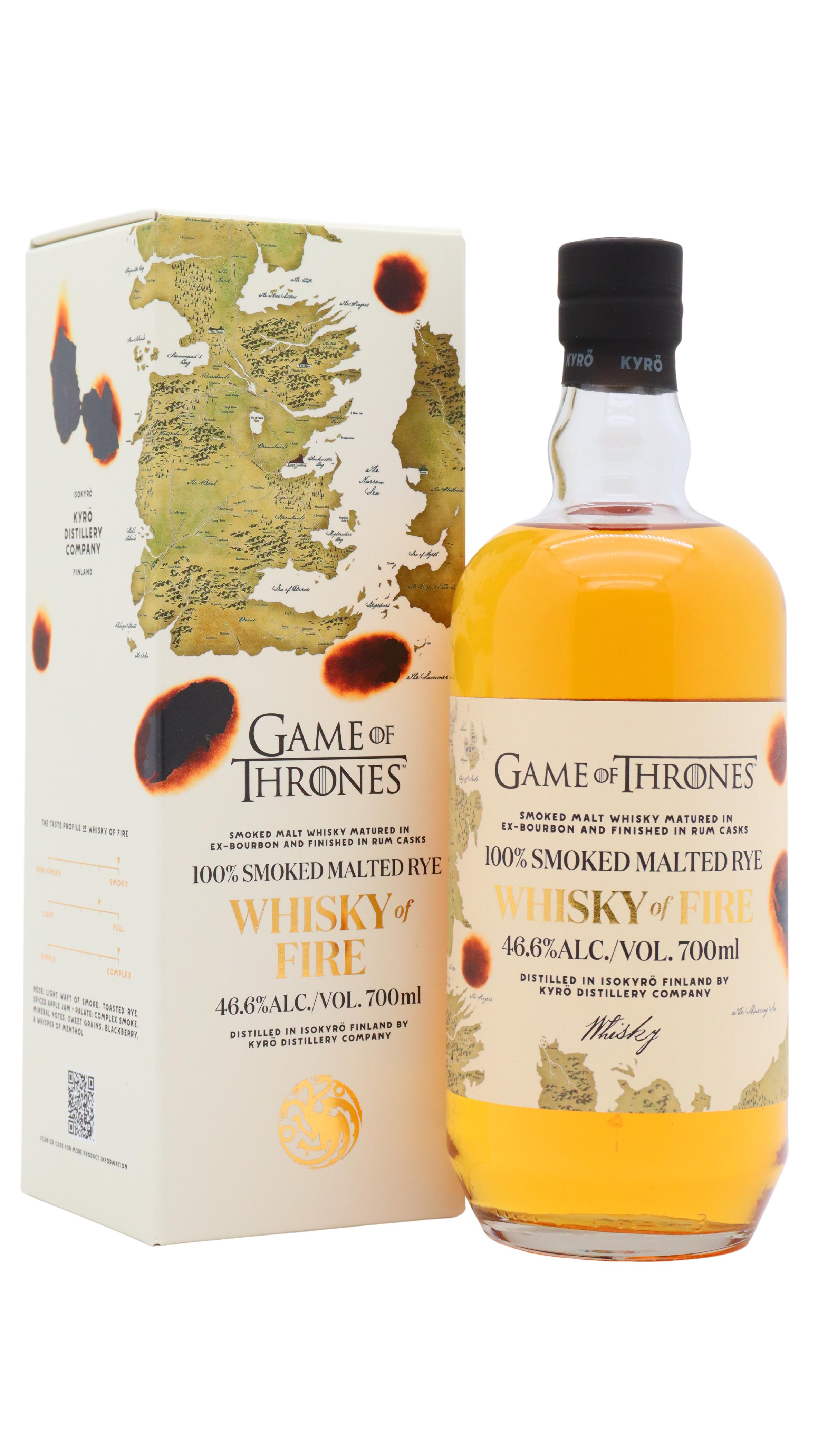 Kyro Game Of Thrones - Whisky Of Fire Malted Rye Whisky