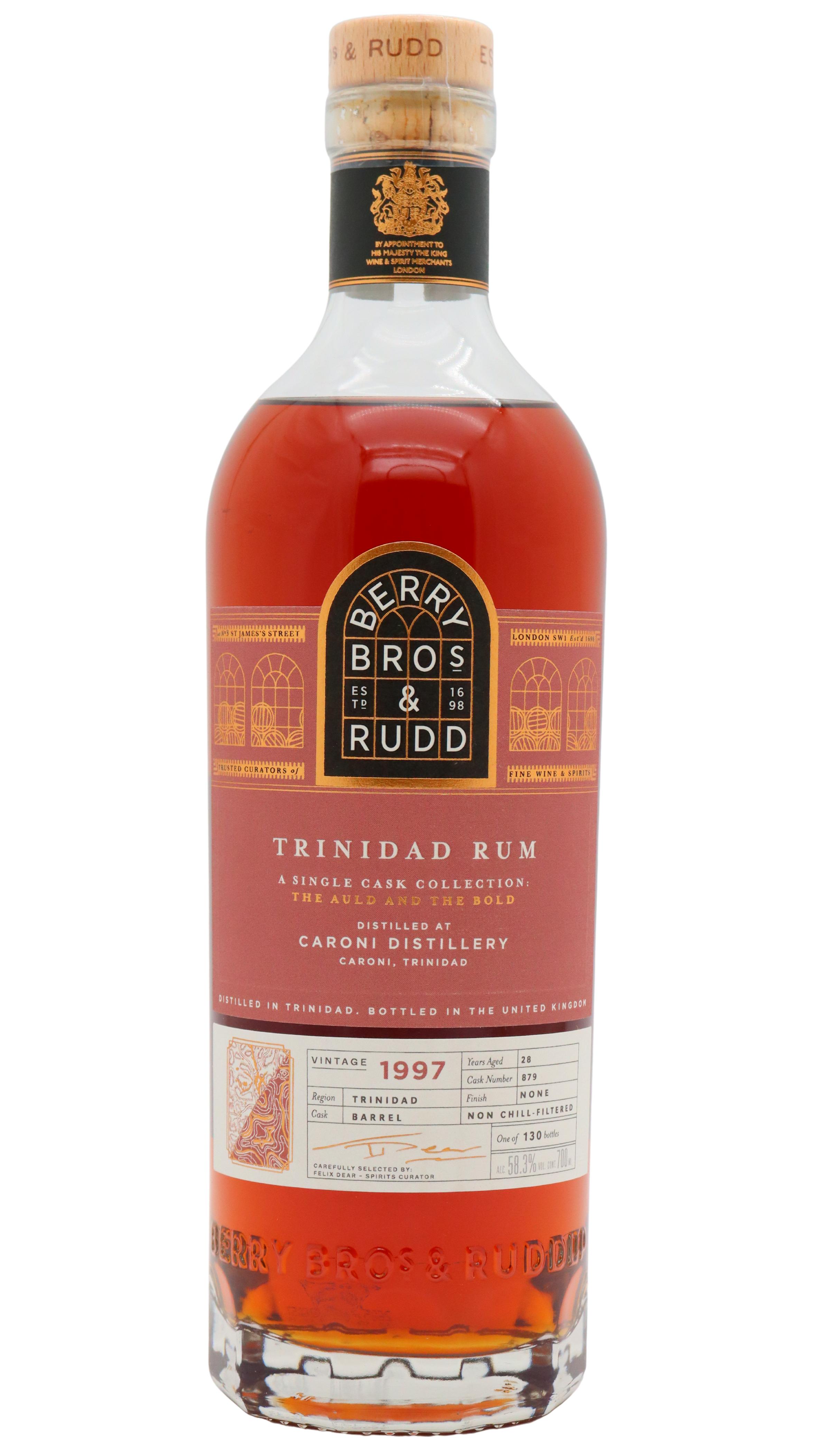 Caroni (Silent) Berry Bros & Rudd The Auld And The Bold Single Cas 1997 28 Year Old Rum