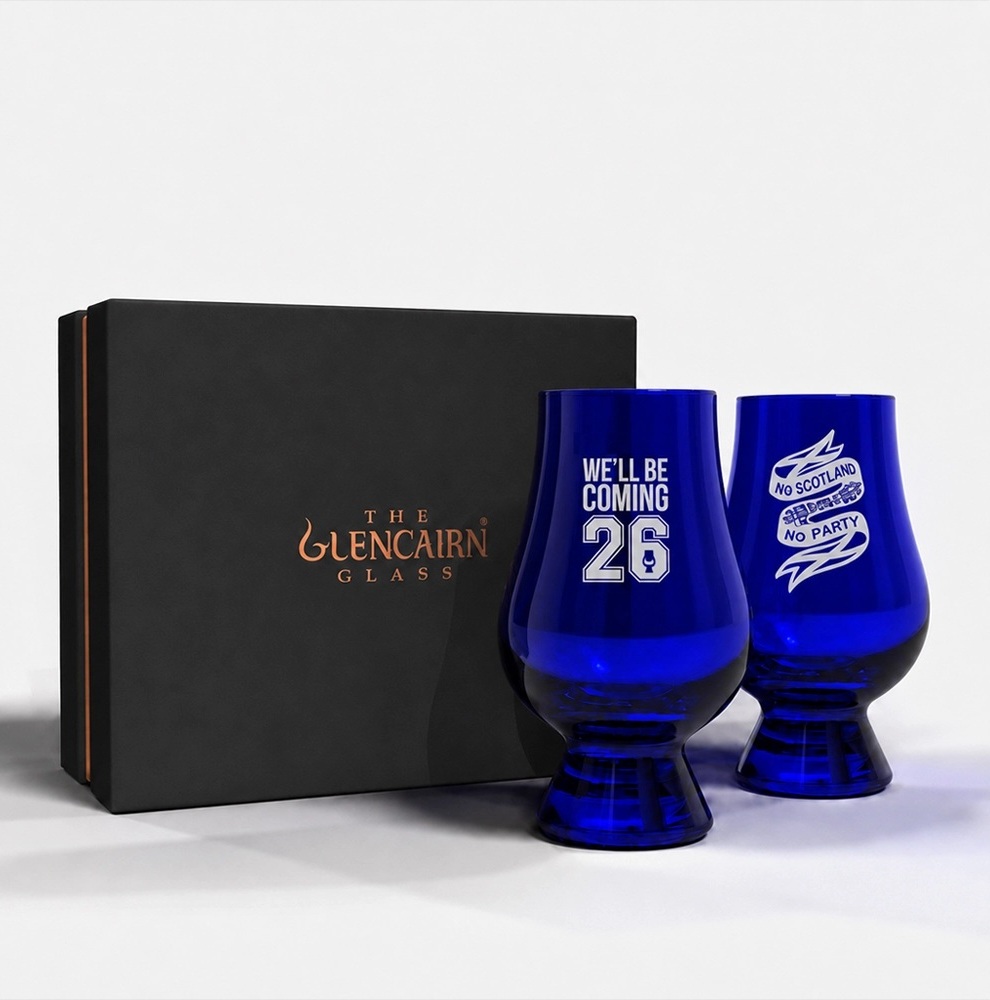 Glencairn Blue Scotland World Cup 2026 Whisky Glass (Twin Pa