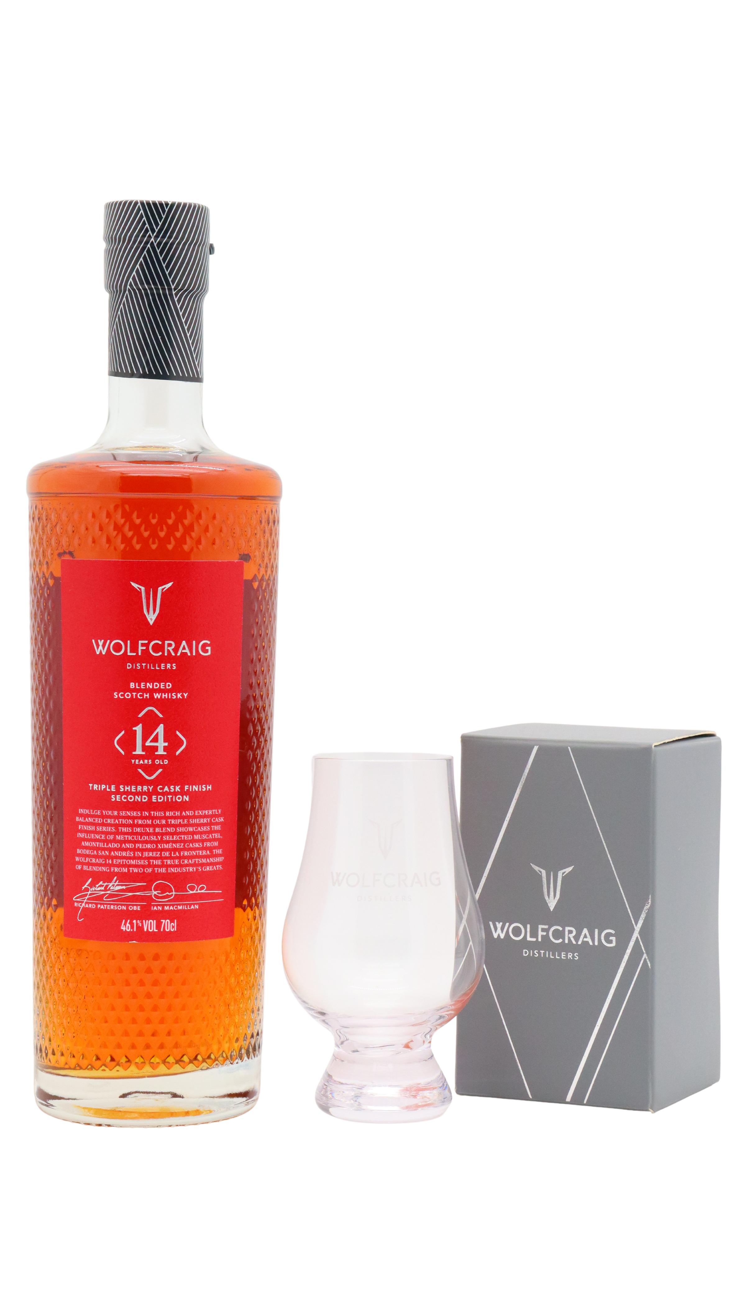 Wolfcraig Second Edition Blended Scotch Whisky (Includes Glencairn Glass)