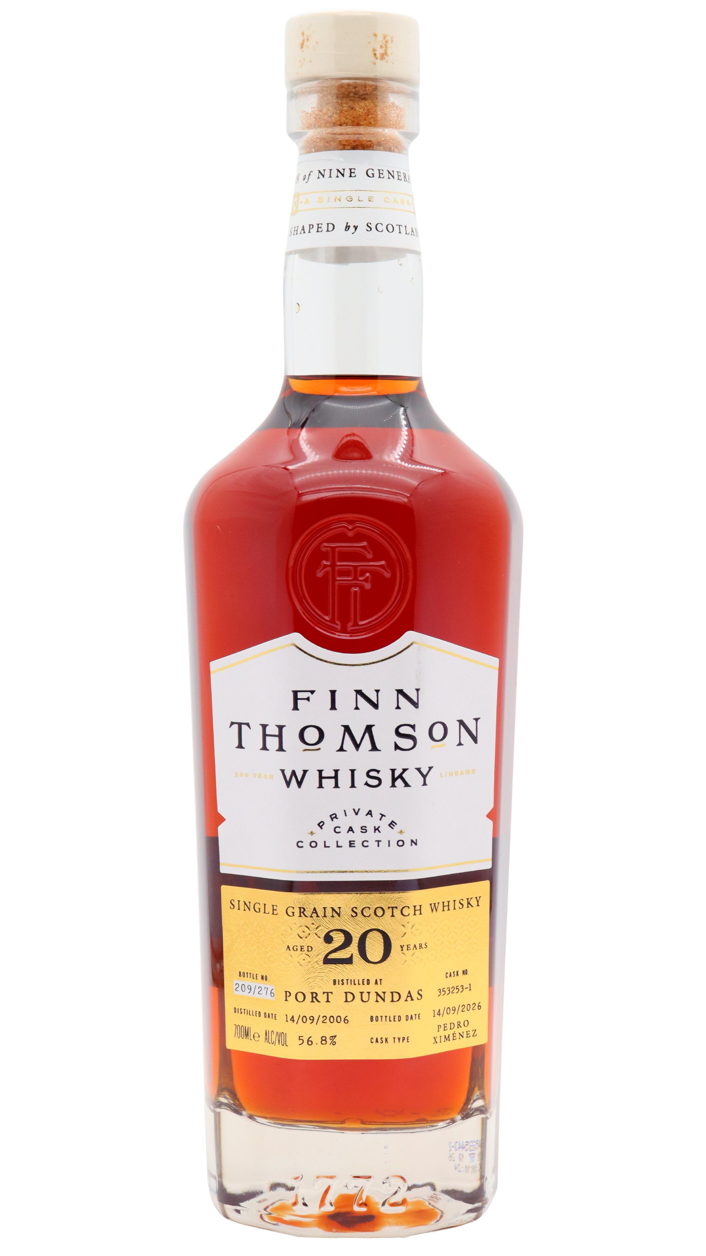 Port Dundas silent  Finn Thomson Single PX Sherry Cask 3532531 2006 20 year old Whisky