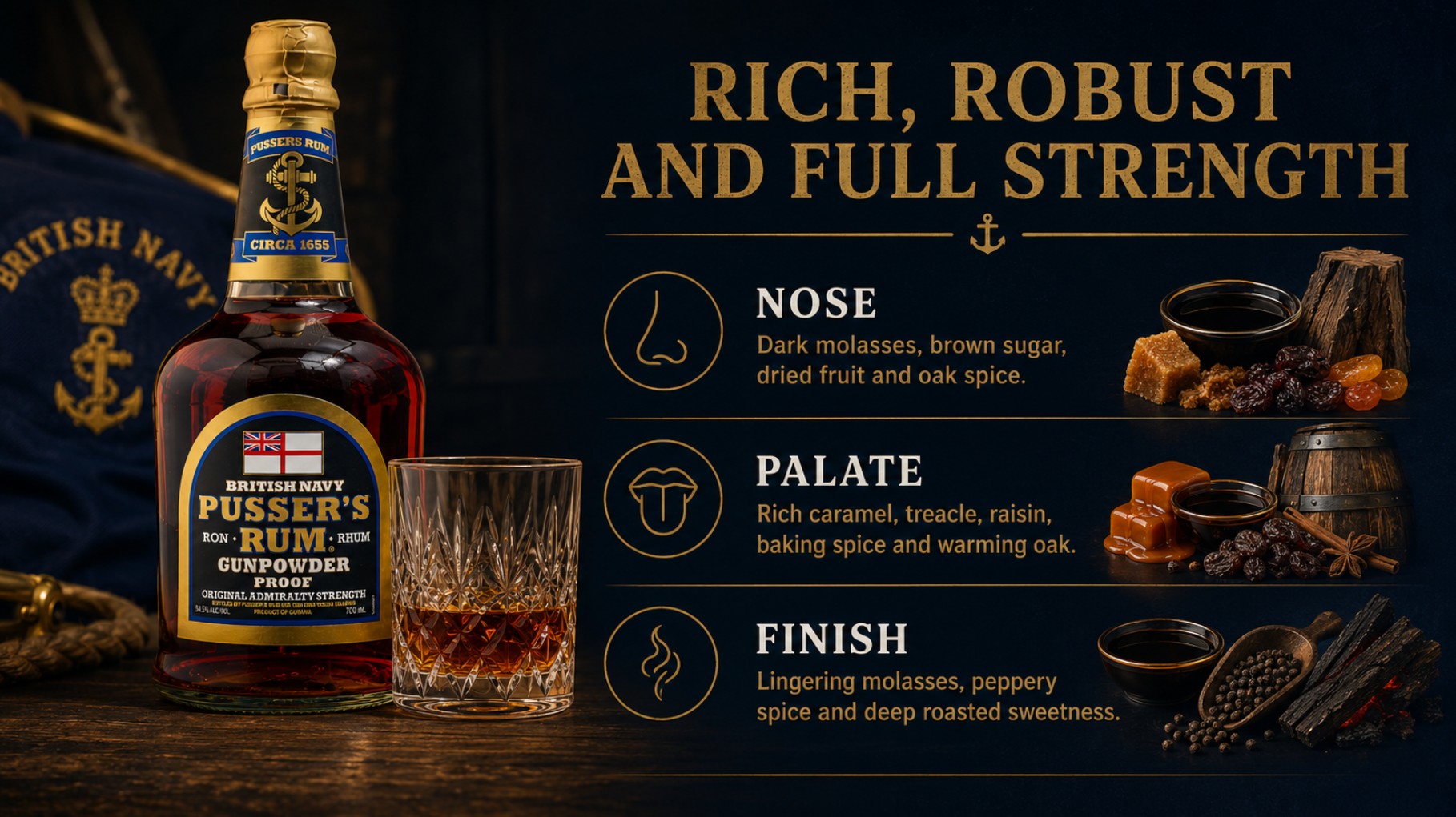 Pusser's Rum Tasting Profile