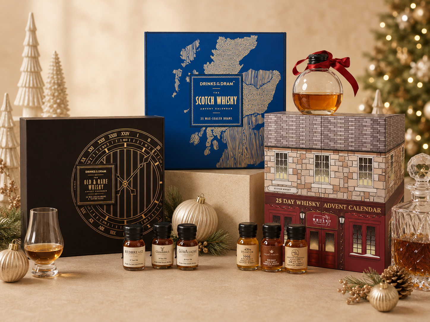 Whisky is a distilled spirit made from fermented grain mash, typically aged in oak casks.
