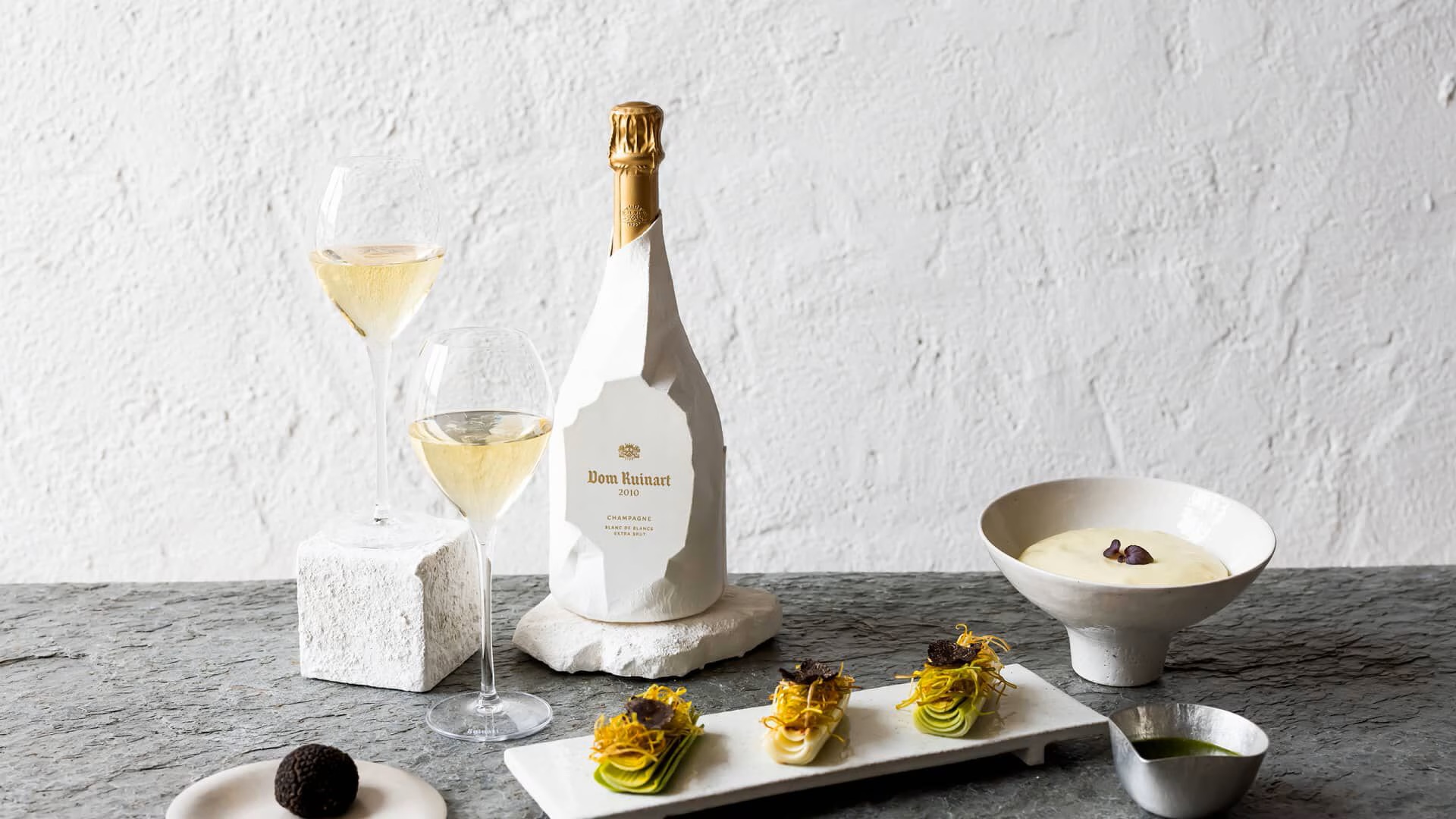 Blanc de Blancs Champagne is made exclusively from white Chardonnay grapes, resulting in a crisp, elegant, and refined style.