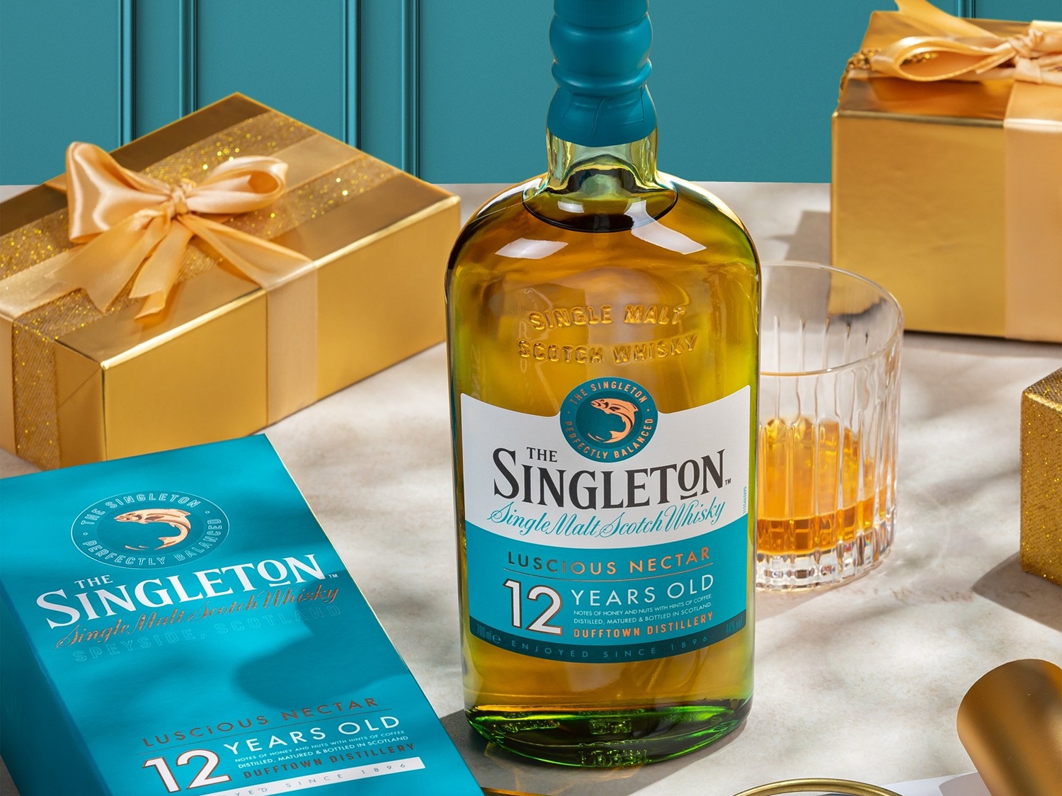 Whisky is a distilled spirit made from fermented grain mash, typically aged in oak casks.