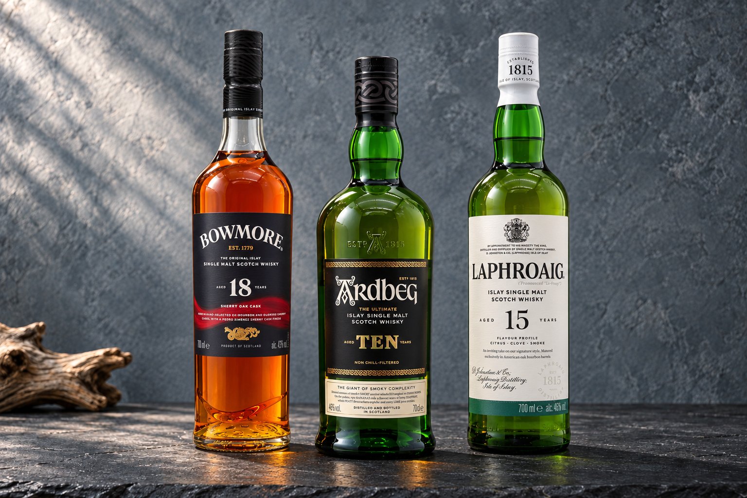 Known as the 'Queen of the Hebrides', Islay is famous for its bold and smoky whiskies, made from heavily peated barley.