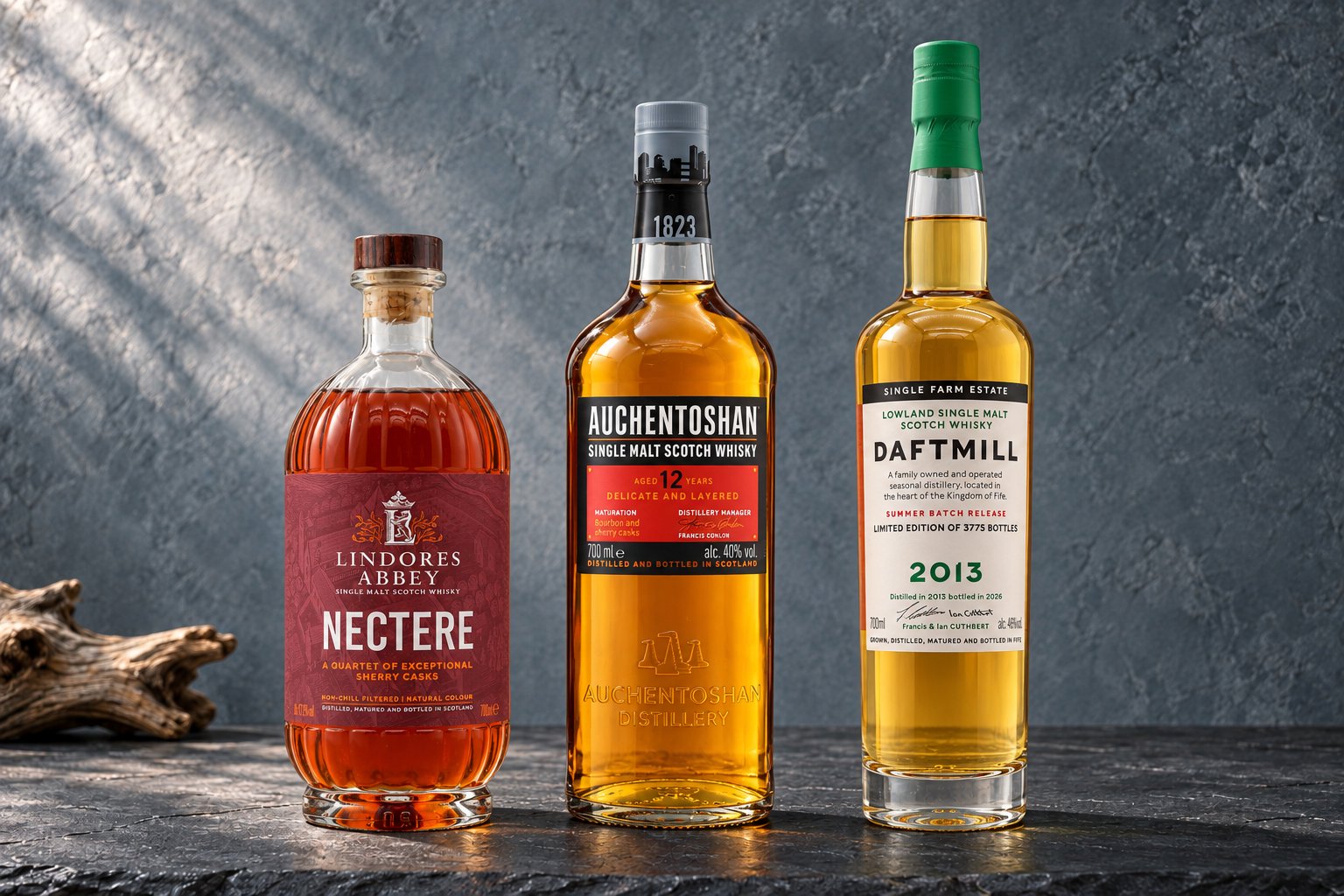 The Scottish lowlands are home to several large grain distilleries, and a growing number of malt whisky producers.