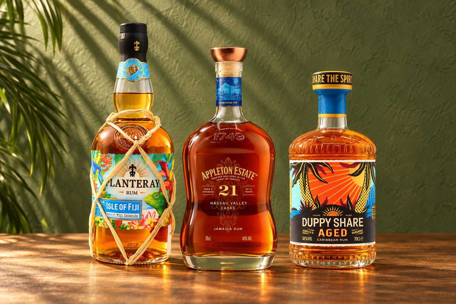 Golden rum is a rich, aromatic spirit aged in oak barrels, giving it an amber color and complex flavour profile.