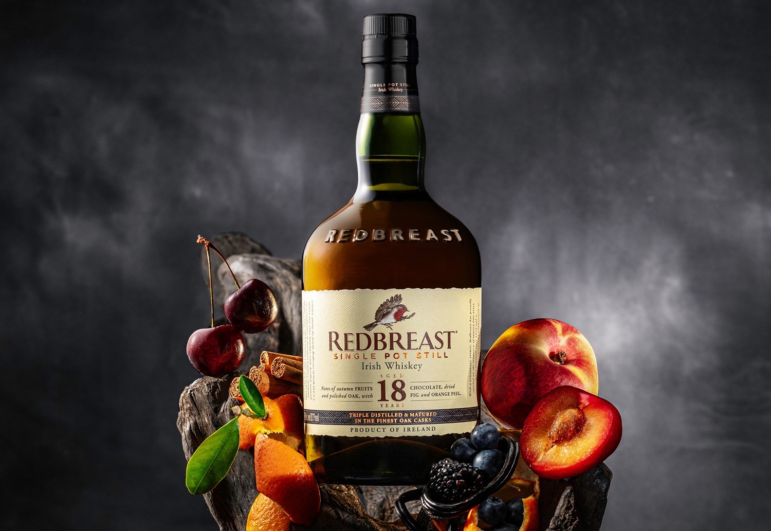 Irish Whiskey is renowned for its soft yet balanced flavours and is traditionally  triple distilled to achieve this signature smooth character.