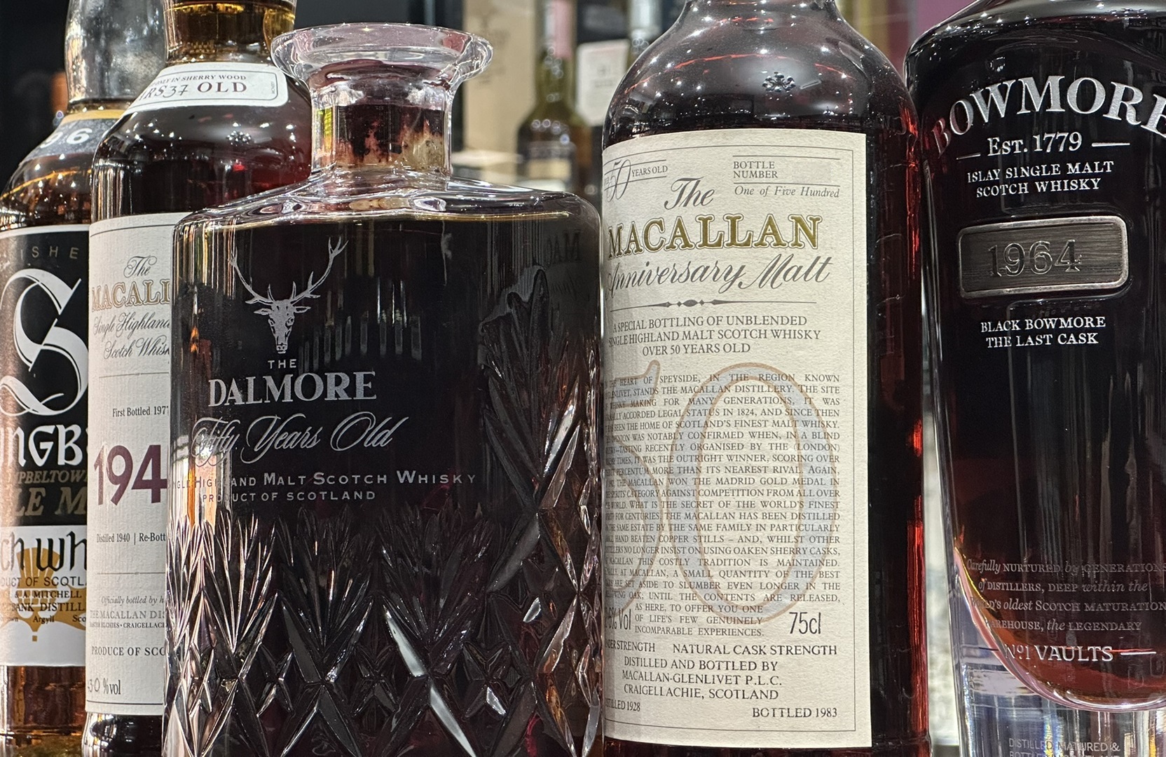 Explore our extraordinary collection of old and rare whiskies, including impressively aged Single Malts from independent bottlers and rare Whiskies from long lost distilleries.